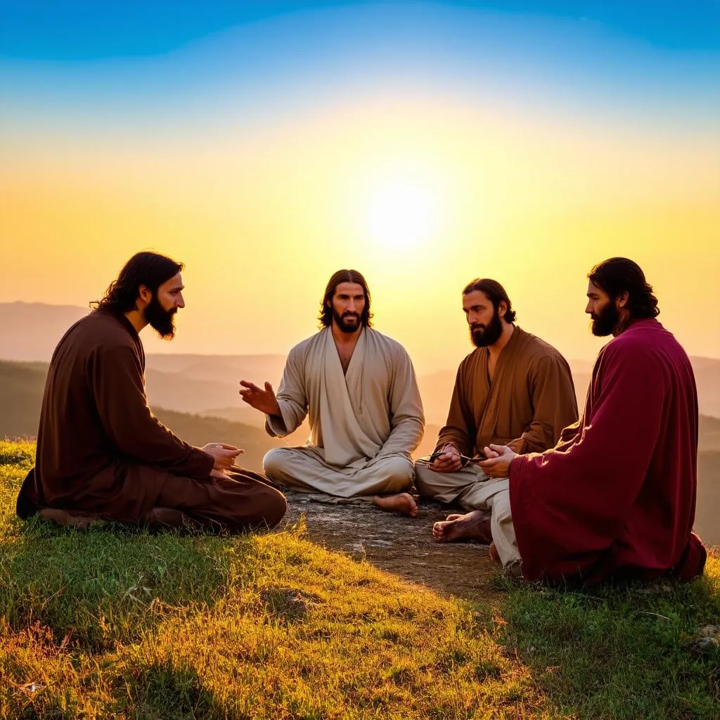 Jesus Teaching Disciples